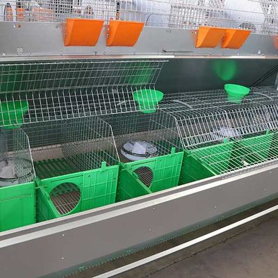 Хутч кролика размножения с автоматическим сборником кормы, серебряным коммерчески снабжением жилищем кролика